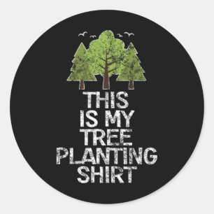 Sticker Rond Arbre Planter Jour Arbour Jour des terres Attire
