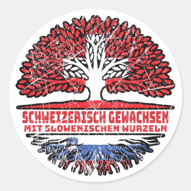 Sticker Rond Arbre slovène (Devant)
