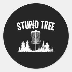 Sticker Rond Arbre Stupide Disc Golf Frolfing Drôle de Golf de 