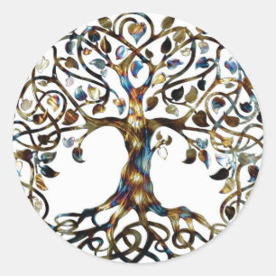Sticker Rond Arbre vivant