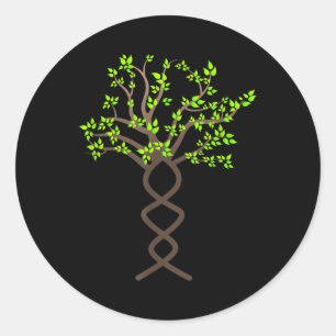 Sticker Rond Arbres Arbres Dna Protection de la nature De l'env
