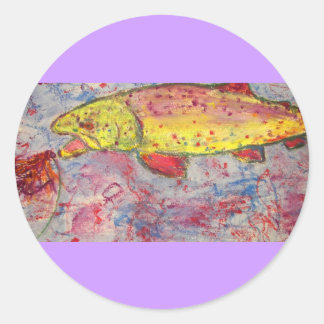 Sticker Rond arc-en-ciel