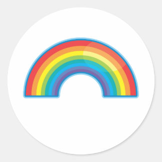 Sticker Rond Arc-en-ciel