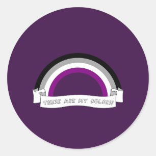 Sticker Rond Arc-en-ciel de fierté d'homosexualité