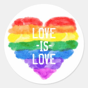 Sticker Rond Arc-en-ciel LGBT Pride