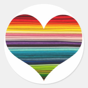 Sticker Rond Arc-en-ciel lumineux de plusieurs couleurs Design 