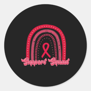 Sticker Rond arc-en-ciel rouge groupe de soutien à la sensibili
