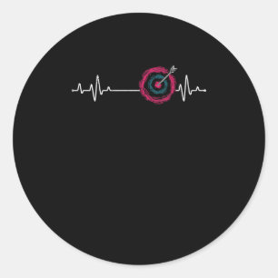 Sticker Rond Arc sport et flèche cible impulsion d'arche