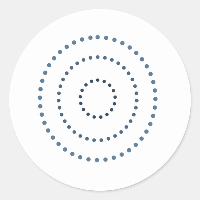 Sticker Rond Arceau à dégradé arrondi (Devant)