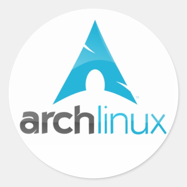 Sticker Rond arch linux bientôt (Devant)