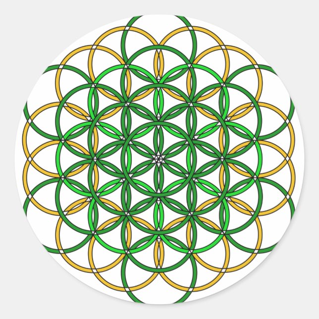 Sticker Rond Archangel Raphael3 (Devant)