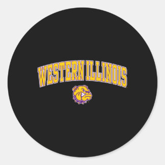 Sticker Rond Arche de Leathernecks de l'Illinois occidental