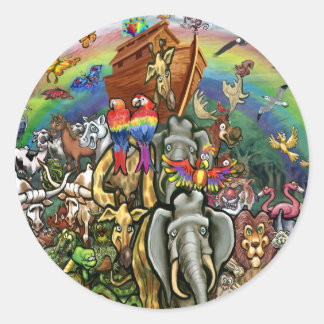 Sticker Rond Arche de Noé