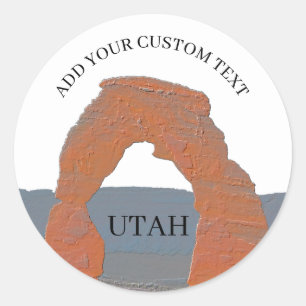 Sticker Rond Arche délicate dans Arches National Park Utah Cust