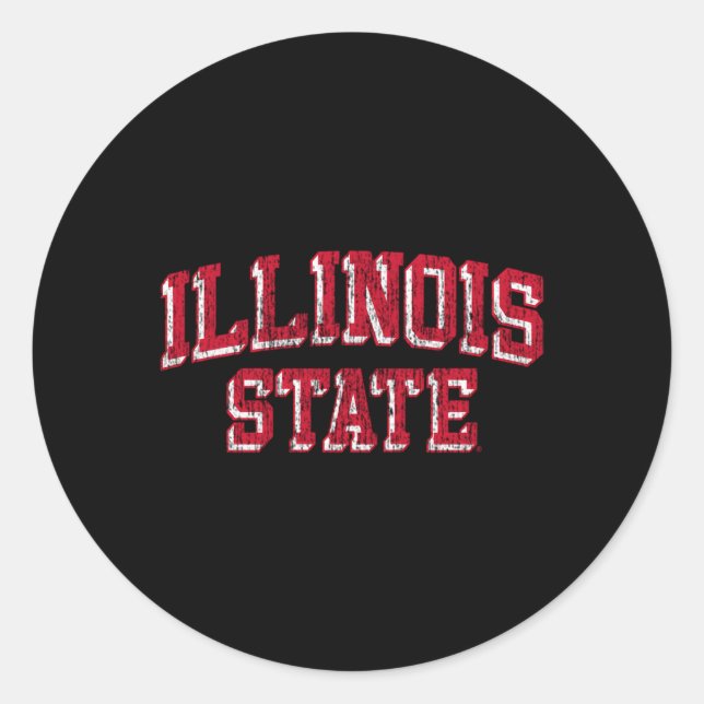 Sticker Rond Arche Illinois State Redbirds (Devant)