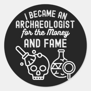 Sticker Rond Archéologie disant, Archéologie Majeur4