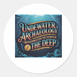 Sticker Rond archéologie sous-marine