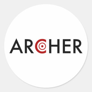 Sticker Rond Archer
