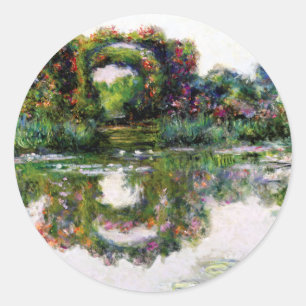 Sticker Rond Arches florales par Claude Monet