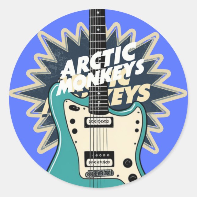 Sticker Rond Arctic Monkeys " Indie Anthems " (Devant)