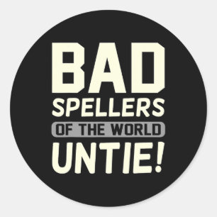 Sticker Rond Arg De Sensibilisation Aux Dyslexies Des Écloseurs