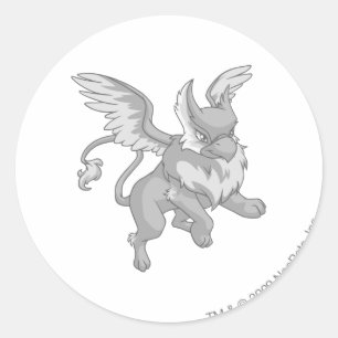 Sticker Rond Argent d'aire