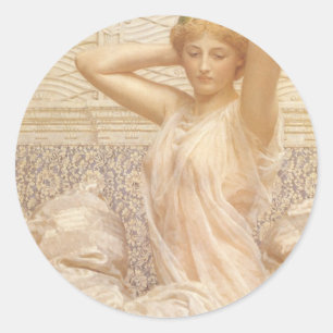 Sticker Rond Argent d'Albert Joseph Moore, Beaux-Arts victorien