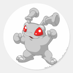Sticker Rond Argent de Grundo