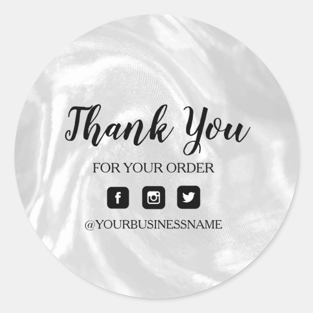 Sticker Rond Argent holographique. Élégance et harmonie (Devant)