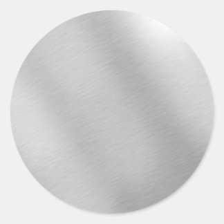 Sticker Rond Argent-métal