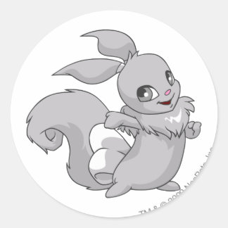 Sticker Rond Argent Usul