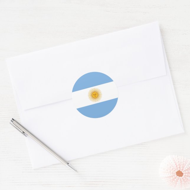 Sticker Rond Argentina flag (Enveloppe)