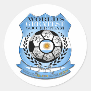 Sticker Rond Argentine...Grande nation de football...Sticker ro