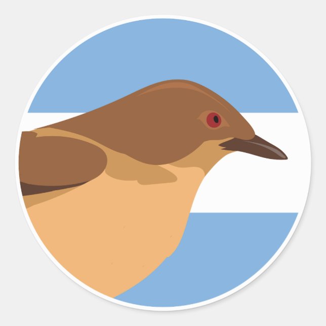 Sticker Rond Argentine Red ovenbird Argentine (Devant)