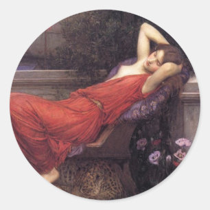 Sticker Rond Ariadne [John William Waterhouse]