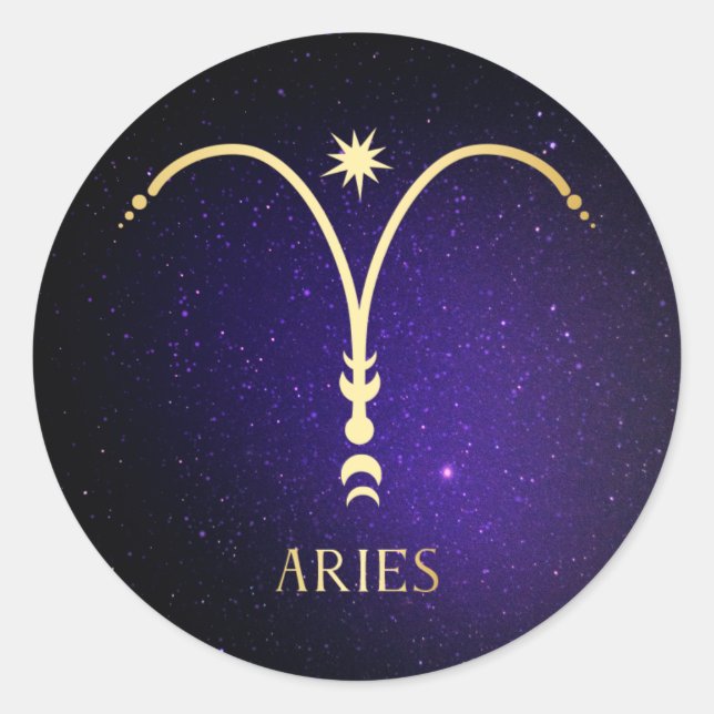 Sticker Rond Aries (Devant)