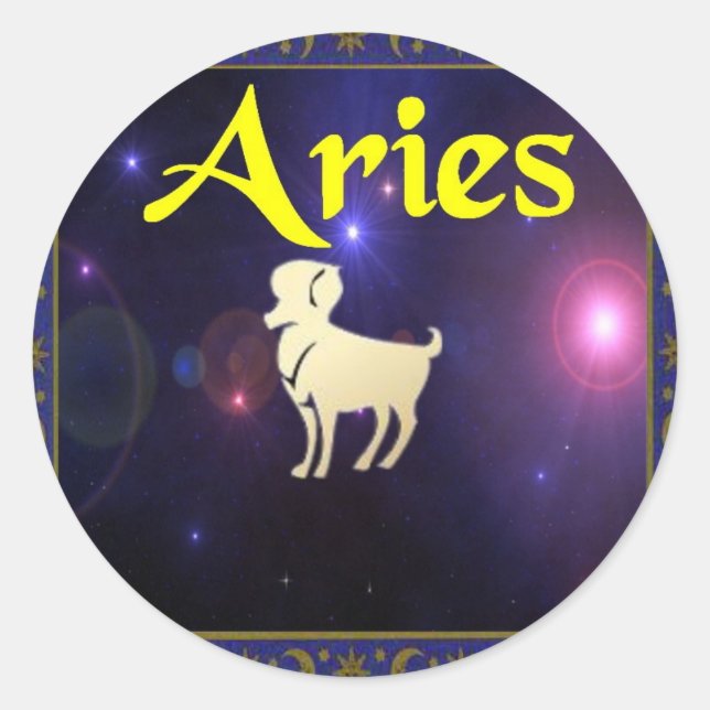 Sticker Rond Aries (Devant)