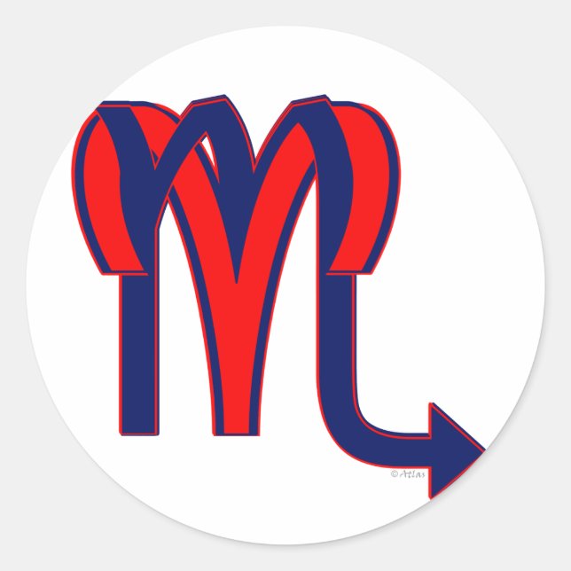 Sticker Rond Aries & Scorpio (Devant)