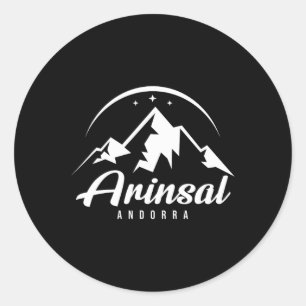 Sticker Rond Arinsal Andorre Station de ski Ski Snowboard