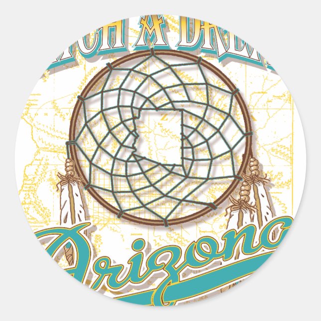 Sticker Rond Arizona (Devant)