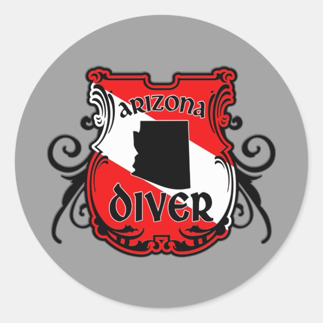 Sticker Rond Arizona Diver (Devant)