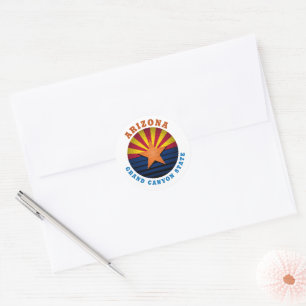 STICKER ROND ARIZONA GRAND CANYON ÉTAT