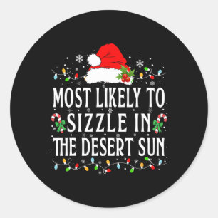Sticker Rond Arizona Noël Le Plus Susceptible De S'Étendre Dans