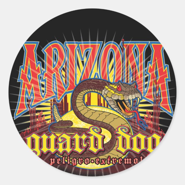 Sticker Rond Arizona Snake (Devant)