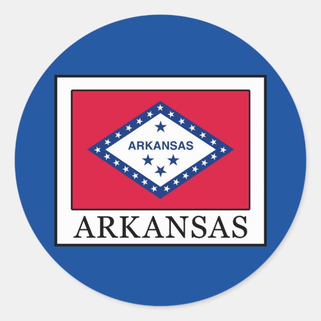Sticker Rond Arkansas (Devant)