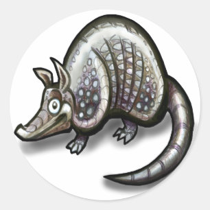 Sticker Rond Armadillo