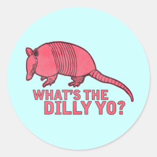 Sticker Rond Armadillo