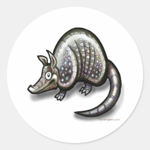 Sticker Rond Armadillo