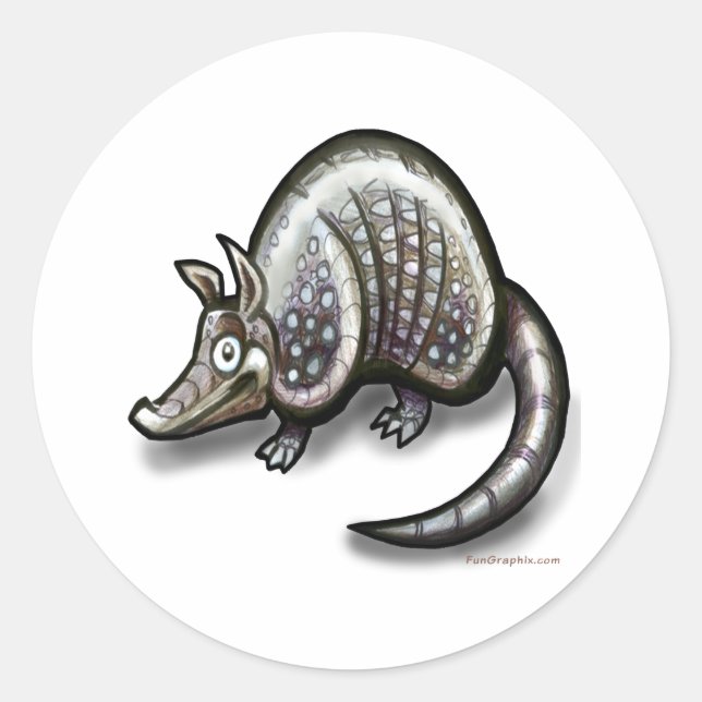 Sticker Rond Armadillo (Devant)
