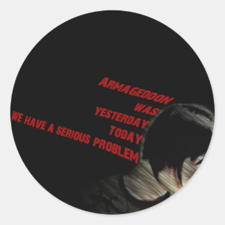 Sticker Rond armageddon
